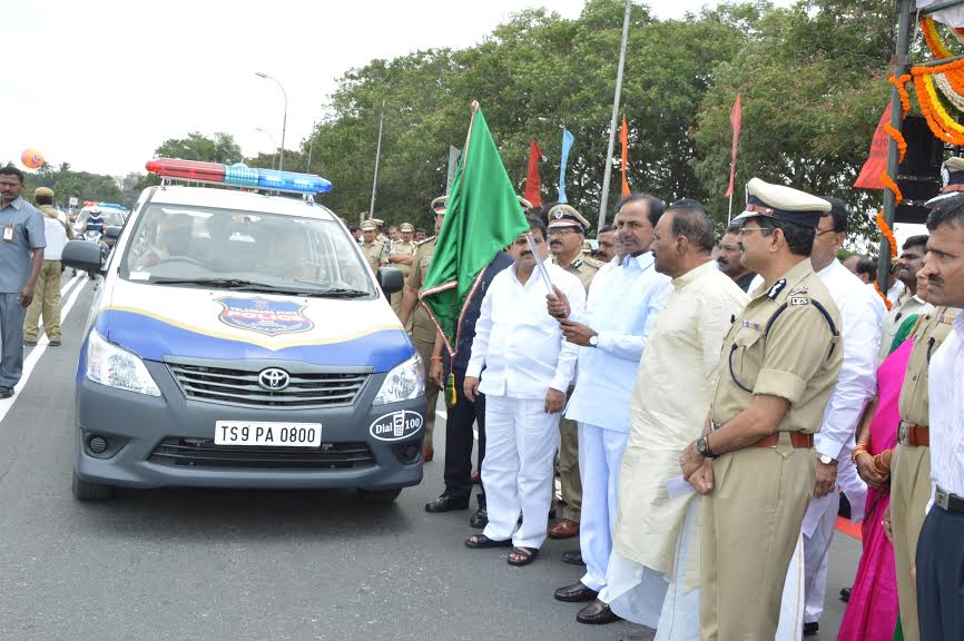 CM KCR launching new police vehicles