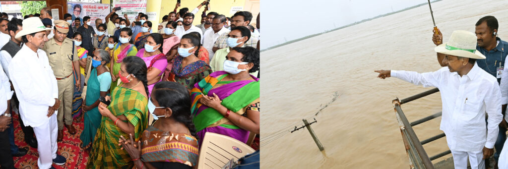 cm-Sri-kcr-visited-the-areas-affected-by-godavari-floods-17-07-2022